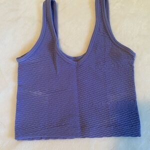 Purple Out from Under Crop Top